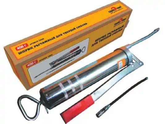 70650 — Шприц рычажноплунжерный 400 мл сервис ключ PROFFI (с фиксированным клапаном) СЕРВИС КЛЮЧ